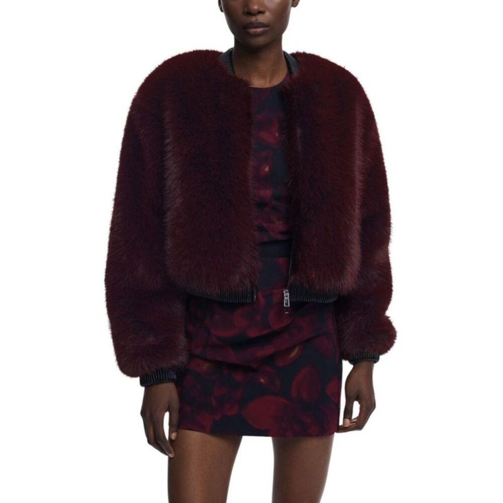 Desigual Bordeaux Polyester Women's Jacket